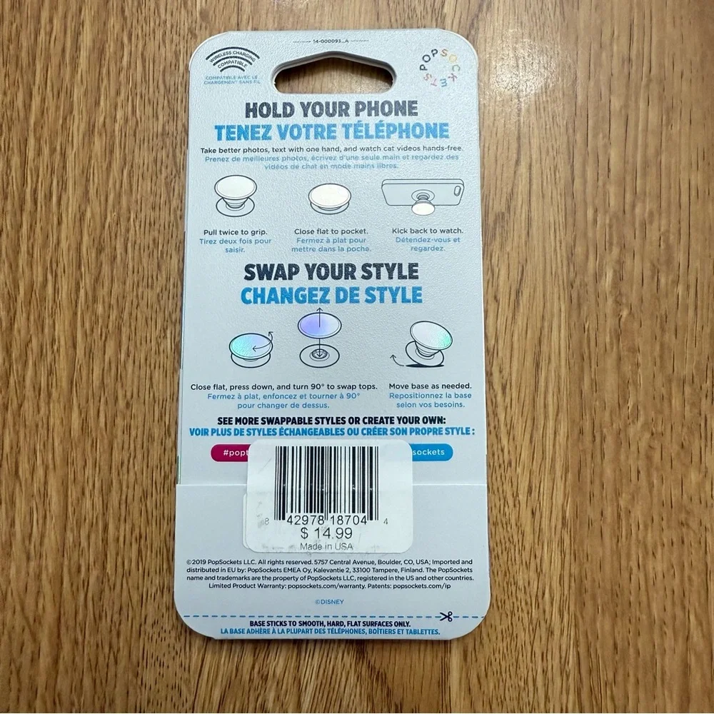Disney Blue Mickey Mouse Phone Pop Socket